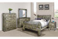 LEGIONS QUEEN OR DOUBLE 4 PIECE (TALLBOY) BEDROOM SUITE - GREYWASH