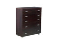 CONCORD 6 DRAWER SPLIT TOP HIGH CEHST - 1010(H) X 850(W) - WALNUT