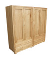 RETRO (AUSSIE MADE) 2 PIECE WARDROBE 4 DOOR / 4 DRAWER - 1800(H) x 1800(W) - ASSORTED COLOURS