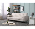 CHARLESTON 3 SEATER FABRIC SOFA BED  - BEIGE