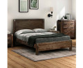 QUEEN JARVAN TIMBER BED - CHOCOLATE