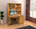 NOOSA (AUSSIE MADE) 3 DRAWER TIMBER DESK & HUTCH - 1890(H) x 1400(W) x 700(D) - ASSORTED COLOURS