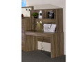 ERMINGTON STUDY DESK WITH HUTCH - 1515(H) x 1200(W) x 580(D) - GREY OAK