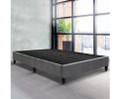 KING FRAISER LINEN FABRIC BED BASE FRAME - GREY