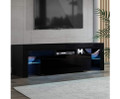 HAMILTON TV CABINET ENTERTAINMENT UNIT WITH RGB LED 1300(W) - HIGH GLOSS BLACK