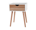 TABITHA 1 DRAWER BEDSIDE TABLE - TWO TONE