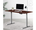 MENSHRYLL MOTORISED HEIGHT ADJUSTABLE DESK 1200(W) - WALNUT & GREY