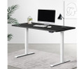 MENSHRYLL MOTORISED  ADJUSTABLE DESK 1200(W) - BLACK &  WHITE