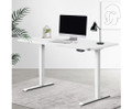 MENSHRYLL MOTORISED  ADJUSTABLE DESK 1400(W) -  WHITE