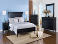 VALERIA (6204) QUEEN 5 PIECE (DRESSER) BEDROOM SUITE - BLACK WASH