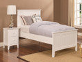 CORBIN (5203) DOUBLE OR QUEEN 3 PIECE (BEDSIDE) BEDROOM SUITE - WHITE