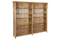 CHUNKY BOOKCASE (AUSSIE MADE) - 2100(H) x 1800(W) x 240(D) - (2 SECTIONS) - ASSORTED COLOURS