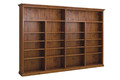 AUSSIE BOOKCASE (AUSSIE MADE) - 2100(H) x 3000(W) x 350(D) - (2 SECTIONS) - ASSORTED COLOURS