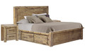WINSLOW KING 3 PIECE (BEDSIDE) BEDROOM SUITE WITH 4 DRAWERS - AS PICTURED