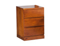 FLETCHER (AUSSIE MADE) 3 DRAWERS BEDSIDE TABLE - 430(H) x 450(W) x 680(D) - ASSORTED COLOURS