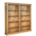 DOUBLEBAY (70MM FACINGS) BOOKCASE (AUSSIE MADE) - 1800(H) X 1800(W) (2 SECTIONS) PIGEON PAIRED - ASSORTED COLOURS