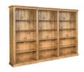 DOUBLEBAY (70MM FACINGS) BOOKCASE (AUSSIE MADE) - 1800(H) X 2700(W) (3 SECTIONS) PIGEON PAIRED - ASSORTED COLOURS