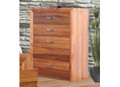 ECCLISE 5 DRAWER TALLBOY - 1160(H) x 900(W) x 450(D) - BLACKWOOD