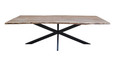ELBA DINING TABLE - 2400(L) x 1050(W) - NATURAL/BLACK