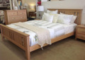 DOUBLE WESTHELM (AUSSIE MADE) HARDWOOD BED FRAME - TASSIE OAK COMBINATION - ASSORTED COLOURS