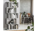 HAMILTON 5-TIER METAL BOOKSHELF  - WHITE