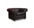  ALONDRA SINGLE SEATER GENUINE LEATHER SOFA - BURGANDY