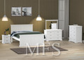 DOUBLE OR QUEEN HAMPTON (CUSTOM MADE) 5 PIECE (DRESSER) BEDROOM SUITE - ASSORTED COLOURS