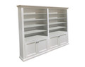 BAYSIDE (AUSSIE MADE) 4 DOOR BOOKCASE PIGEON PAIRED (2 SECTIONS) - 1800(H) x 1800(W) - ASSORTED COLOURS