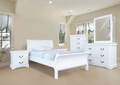 KING SANTON 3 PIECE (BEDSIDE) BEDROOM SUITE - ASSORTED COLOURS