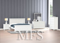 DOUBLE OR QUEEN SHERBROOKE (CUSTOM MADE) 5 PIECE (DRESSER) BEDROOM SUITE - ASSORTED COLOURS