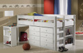 KING SINGLE ORLANDO MIDI SLEEPER WITH PULL-OUT DESK - ASSORTED COLOURS