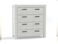 BROOKS (CUSTOM MADE) 4 DRAWER TALLBOY - 1050(H) x 1000(W) x 450(D) - ASSORTED COLOURS