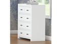 BUSTIN (CUSTOM MADE) 5 DRAWER SPLIT TOP TALLBOY - 1180(H) X 940(W) - ASSORTED COLOURS