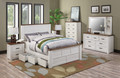 DOUBLE OR QUEEN EPCOT (AUSSIE MADE) 5 PIECE (DRESSER) BEDROOM SUITE WITH UNDERBED STORAGE - ASSORTED PAINTED COLOURS