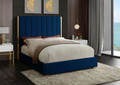 SINGLE JOURNEY LEATHERETTE / LINEN / VELVET FANCY BED WITH METAL BEDHEAD FRAME - ASSORTED COLOURS