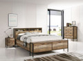 KAYN QUEEN 4 PIECE (TALLBOY) BEDROOM SUITE WITH FRONT STORAGE - OAK FINISHED