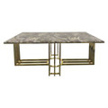 CYRENE 7 PIECE DINING SETTING 1800(W) -  TITANIUM GOLD