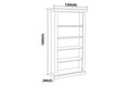 AUSSIE BOOKCASE 1800 x 1200(W) x 290(D) - ASSORTED COLOURS