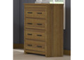 KARANCHO (CUSTOM MADE) 4 DRAWER TALLBOY - 1150(H) x 1000(W) x 440(D) - ASSORTED STAINED COLOURS