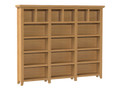 PRINCIPLE BOOKCASE - 1800(H) x 2700(W) x 330(D) - PIGEON PAIRED (3 SECTIONS) - ASSORTED COLOURS