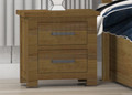 HAMERTON (CUSTOM MADE) 2 DRAWER BEDSIDE TABLE - ASSORTED COLOURS