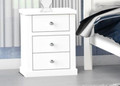 LATIFA (CUSTOM MADE) 3 DRAWER BEDSIDE TABLE - ASSORTED COLOURS