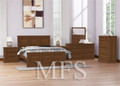 DOUBLE OR QUEEN CHEROOKE (CUSTOM MADE) 4 PIECE (TALLBOY) HARDWOOD BEDROOM SUITE - ASSORTED COLOURS