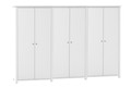 BELLEVILLE (AUSSIE MADE) 6 DOOR PANTRY - 2000(H) x 3000(W) - (3 SECTIONS) PIGEON PAIRED - ASSORTED PAINTED COLOURS