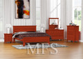 KING MANILLA (AUSSIE MADE) 6 PIECE (THE LOT) BEDROOM SUITE - ASSORTED STAINED COLOURS