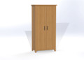 SYDNEYSIDE (AUSSIE MADE) WARDROBE (6X3) - 1800(H) x 900(W) - TASSIE OAK COMBINATION - ASSORTED COLOURS