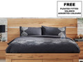 QUEEN HARPER BED FRAME WITH ENSEMBLE BASE  - 1 ONLY - ONLINE SPECIAL - READY TO GO -AS PICTURED