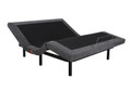 KING OKLAHOMA (MODEL:AB200) (2 x LONG SINGLE) FABRIC ADJUSTABLE BED  - CHARCOAL