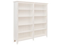 MANILLA STANDARD BOOKCASE (AUSSIE MADE) - 1800(H) X 1800(W) - (2 SECTION) PIGEON PAIRED - ASSORTED PAINTED COLOURS