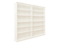 MUDGEE (AUSSIE MADE) HIGHLINE BOOKCASE - 2100(H) x 1800(W) - (3 SECTIONS) PIGEON PAIRED - ASSORTED STAINED COLOURS